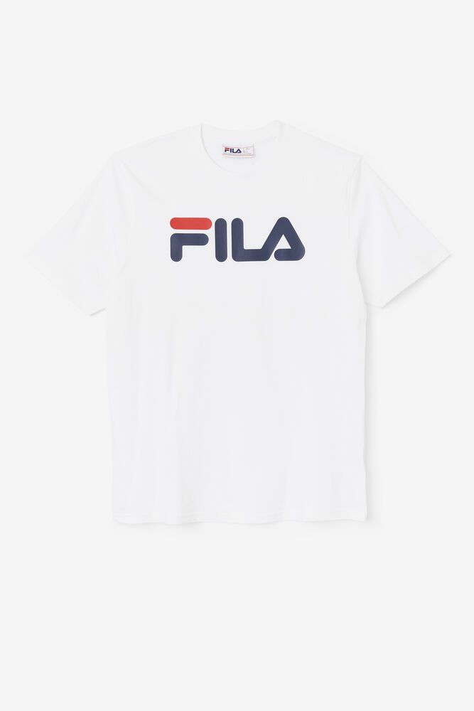 Fila T-Shirt Eagle Mens White - India LKI-691840